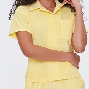 Yellow Terry Cloth Shirt